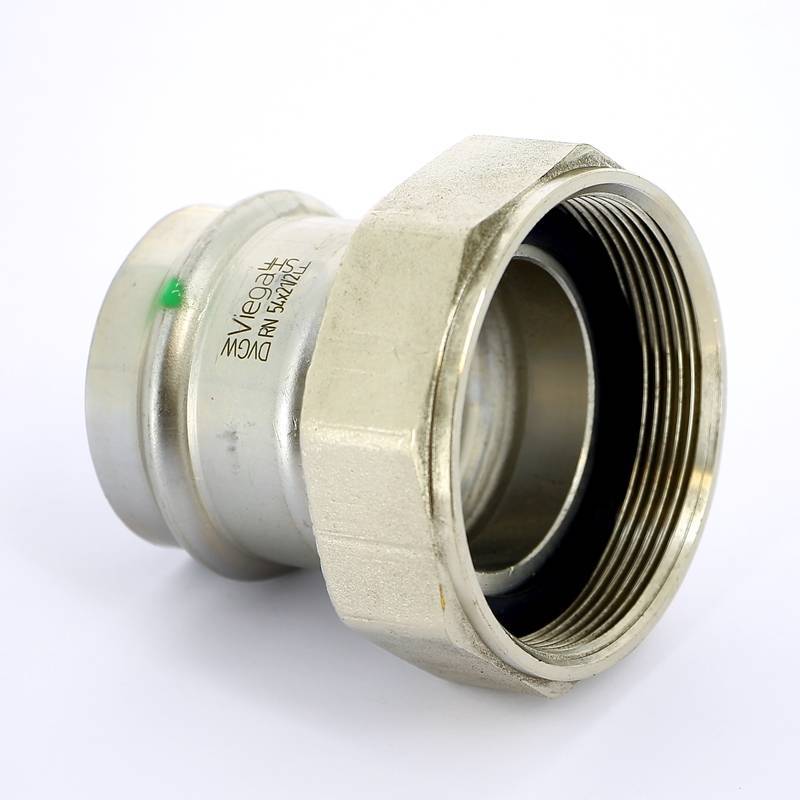 Муфта пресс Viega Sanpress Inox с накидной гайкой 54х2 1/2 нержавеющая сталь 437992
