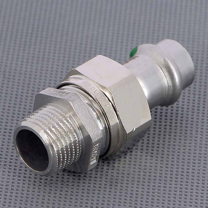 Муфта переходная пресс-В Viega Sanpress Inox нержавеющая сталь 15x3/4 436582