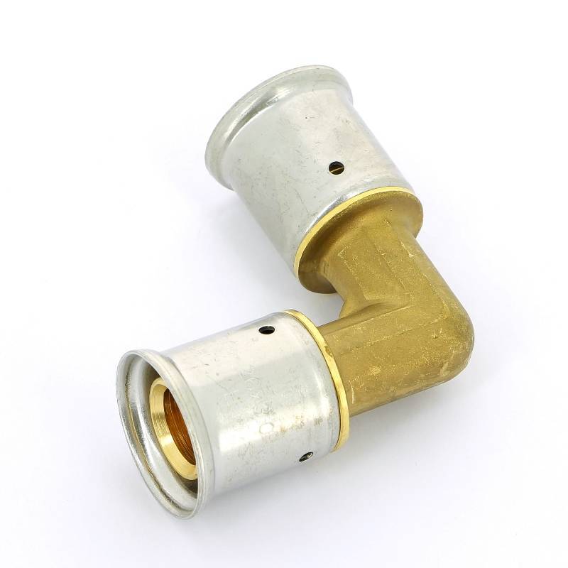 Угол пресс Henco 26x26 мм латунь 1P-2626