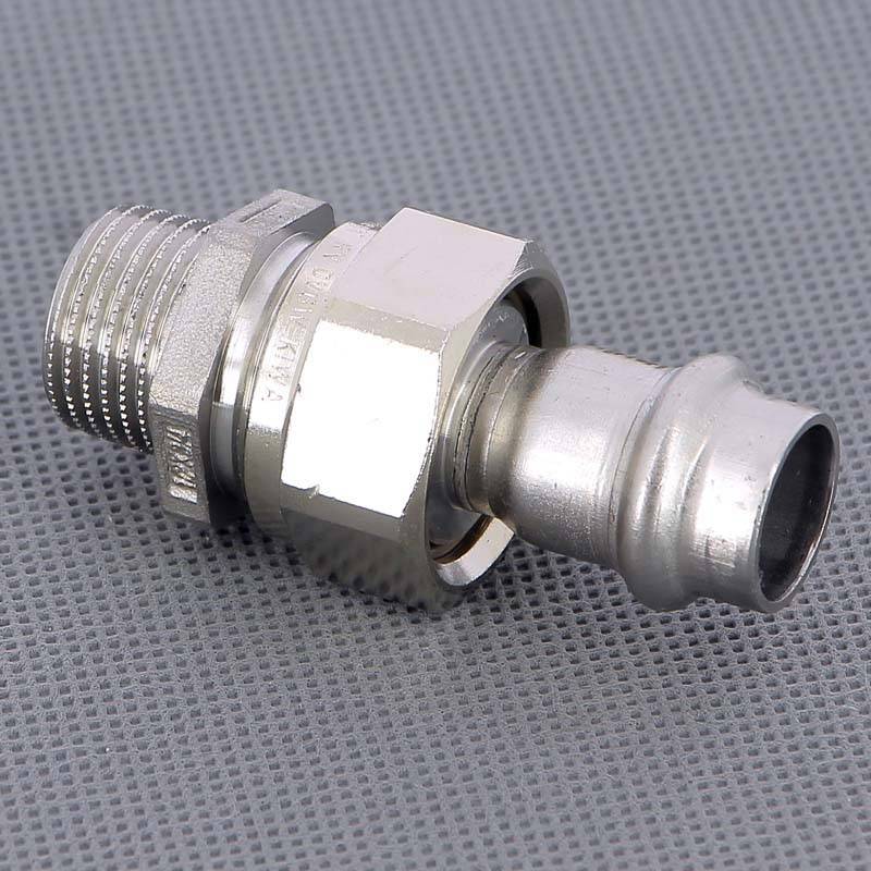 Муфта переходная пресс-В Viega Sanpress Inox нержавеющая сталь 15x3/4 436582