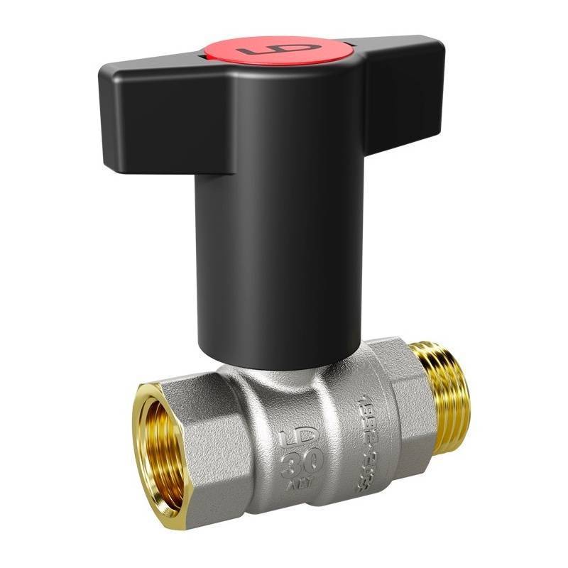 Кран шаровой LD Pride 3/4 НВ полнопроходной бабочка 47.342.20