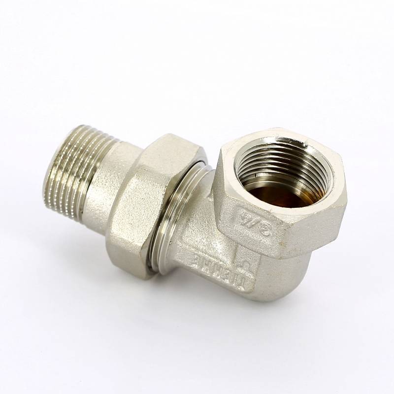 Разъемное соединение Tiemme 3/4 НВ угловое никелированное с прокладкой O-ring 1500244