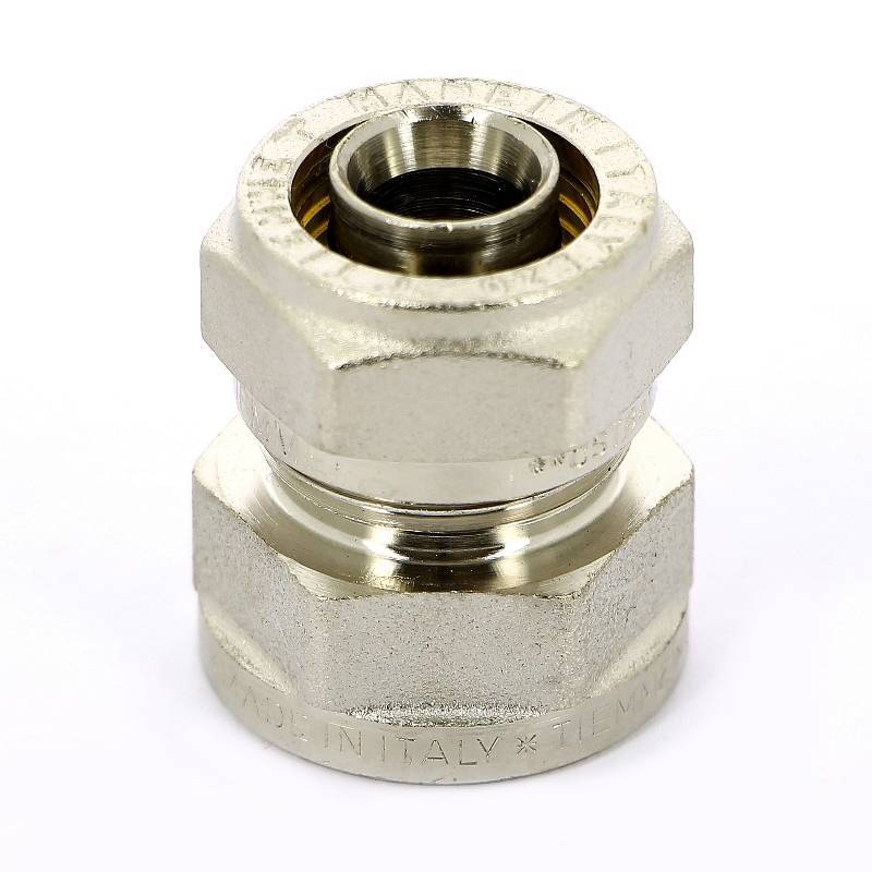 Муфта обжимная никелированная Tiemme 20x1/2 ВР 1600016