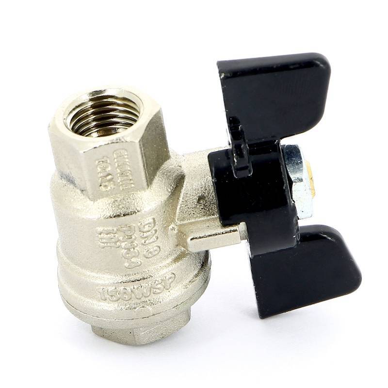 Кран шаровой Bugatti OREGON 1/4 ВВ бабочка 03020053