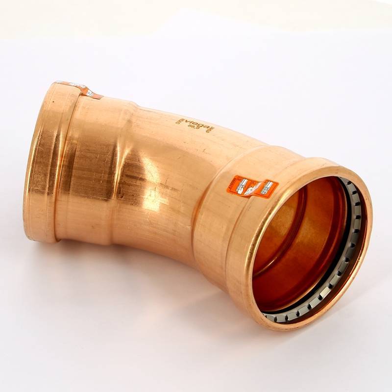 Угол пресс 45° Viega Profipress XL медь 88.9 мм 476915