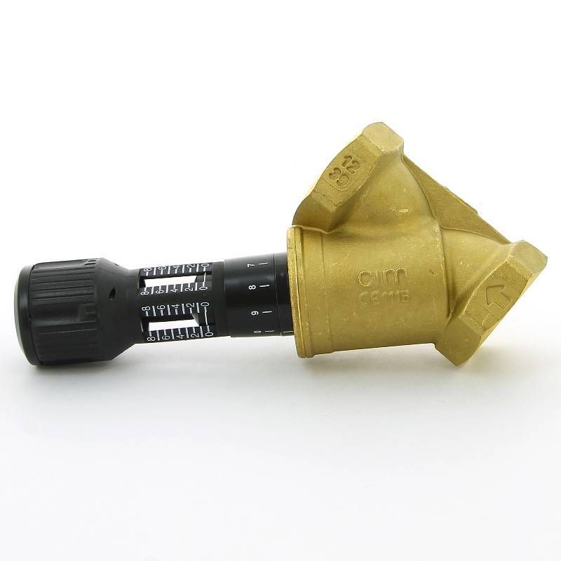 Клапан балансировочный ручной Cimberio CIM 747OT 2 ВВ с 2 ниппелями CIM 747OT N 2