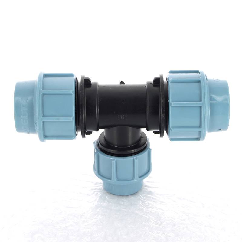 Тройник обжимной для ПНД труб Unidelta 32 мм 1005032000