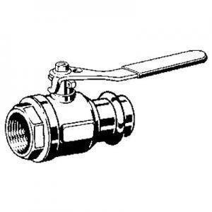 Кран шаровой газовый Viega Profipress G пресс-ВР бронза 18x1/2 587376