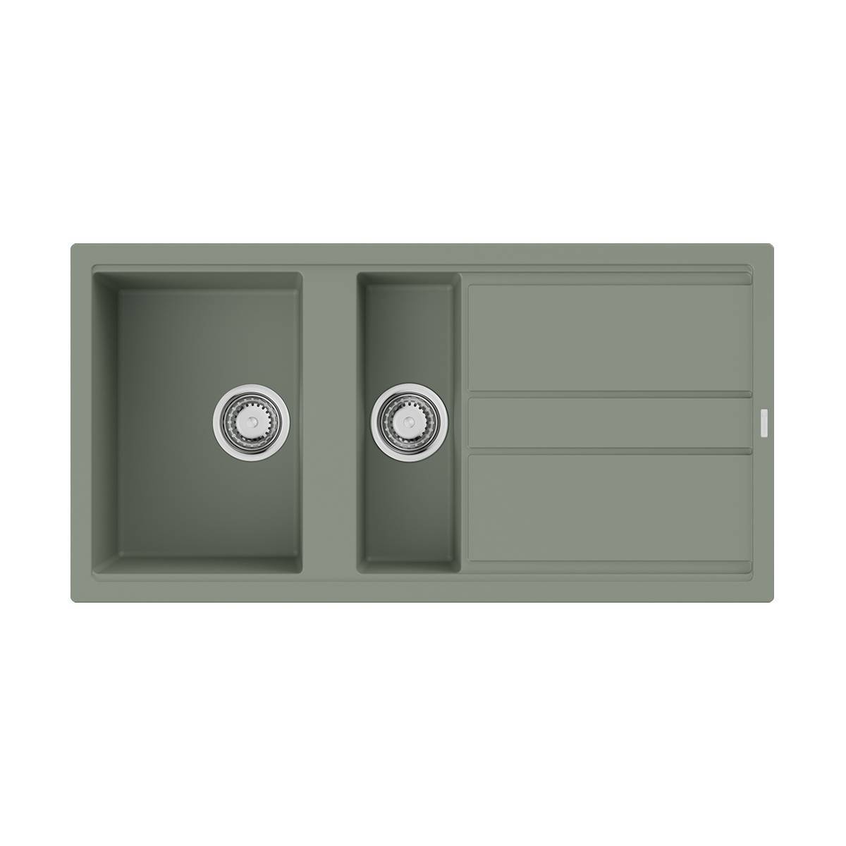 Кухонная мойка Omoikiri Kitagawa 100-2-WG Artceramic 100x51 см wind green 4993252