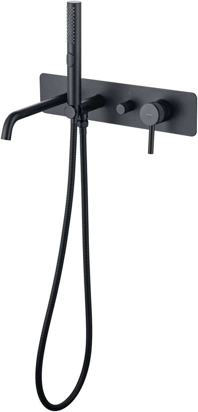 Смеситель для ванны Allen Brau Priority с внутренней частью черный 5.31A05-31