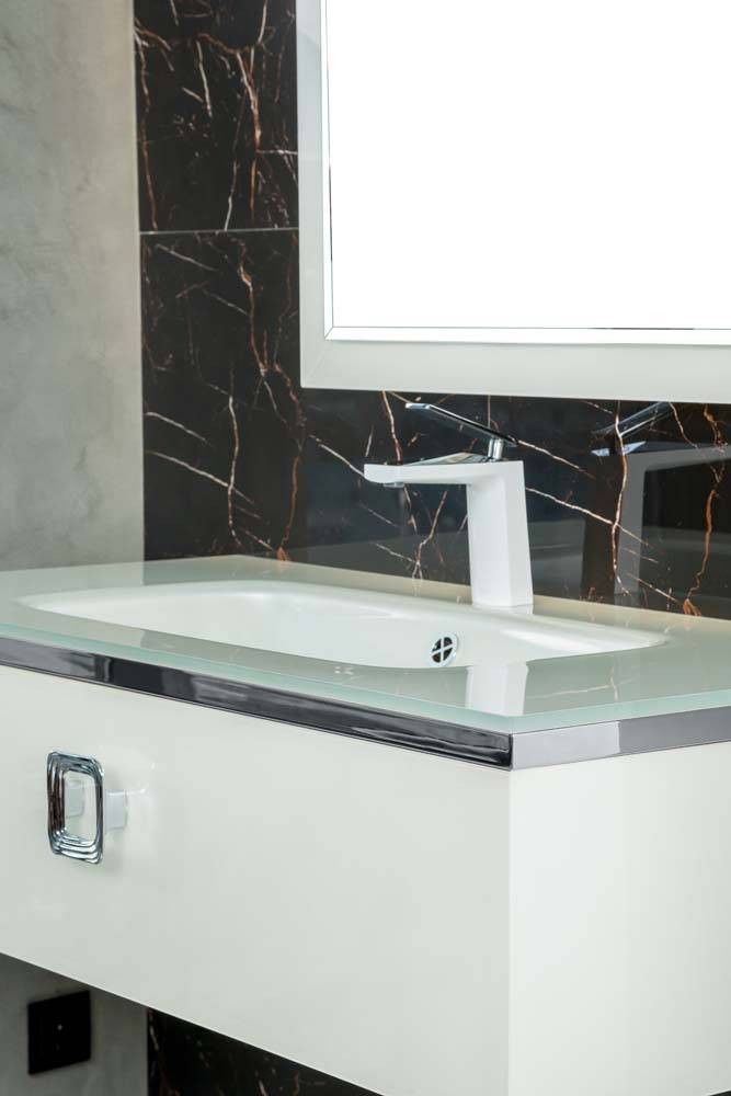 Подстолье Armadi Art Lucido 100х51,5х6 см хром 771-100-CR