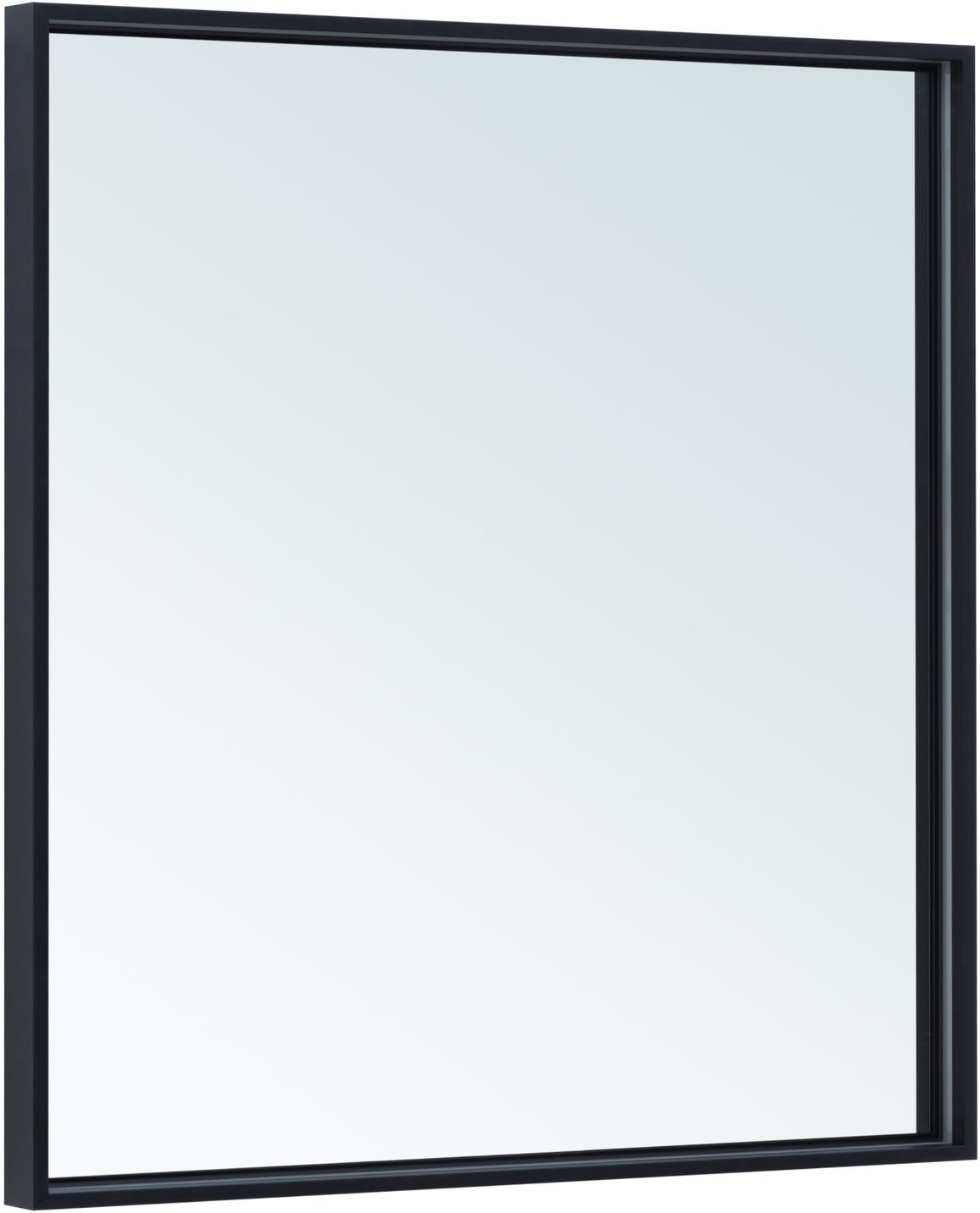 Зеркало подвесное Allen Brau Liberty 80x85 см с подсветкой черный 1.330014.BB