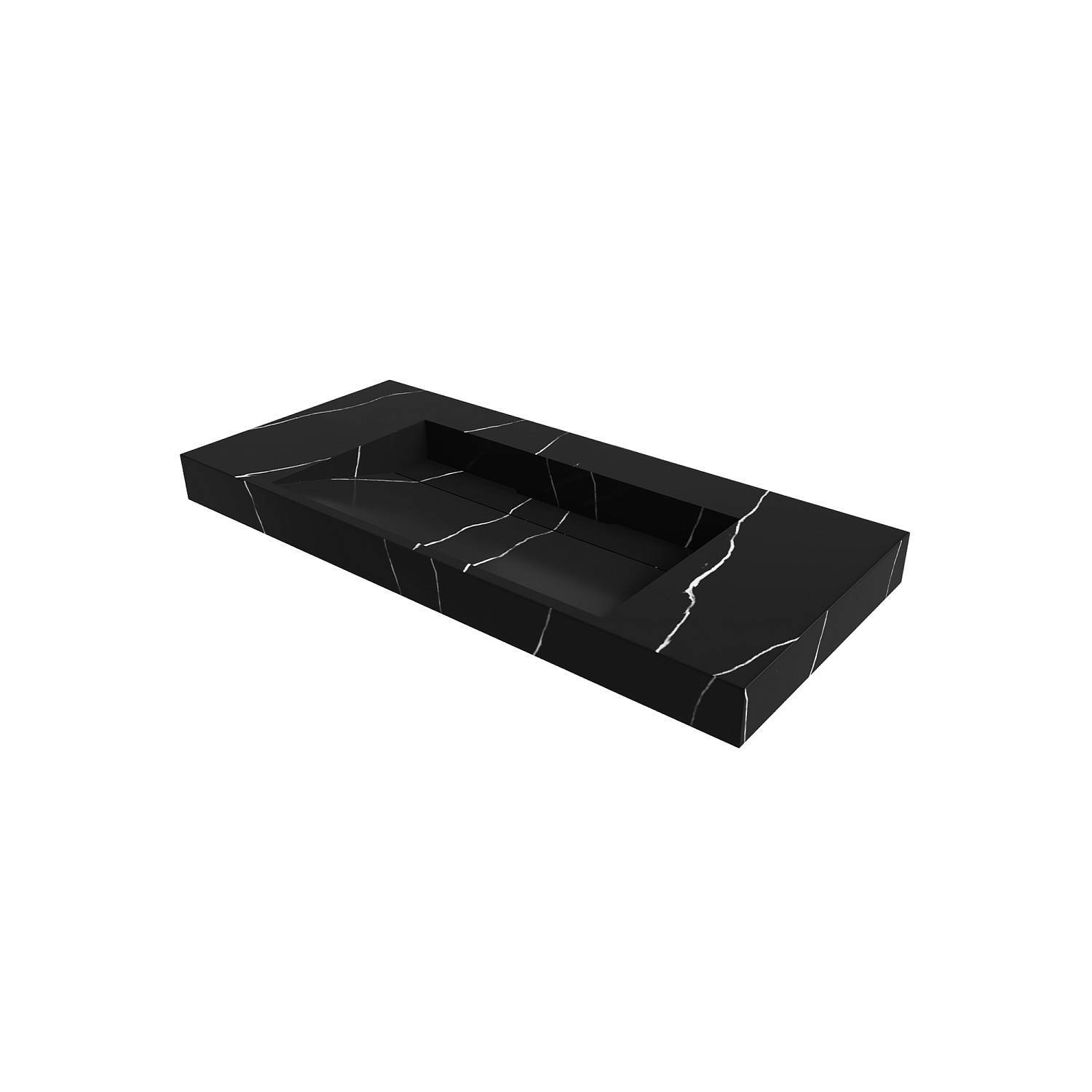 Раковина мебельная Armadi Art Flat 101х45.2х8 см прямоугольная nero 859-100-NM