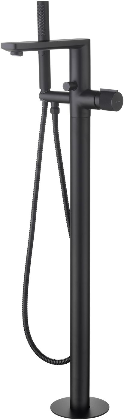 Смеситель для ванны Allen Brau Liberty напольный с ручным душем черный матовый 5.33012-31