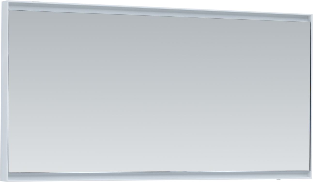 Зеркало подвесное Allen Brau Infinity прямоугольное с подсветкой 50x100 см белый 1.21021.WT