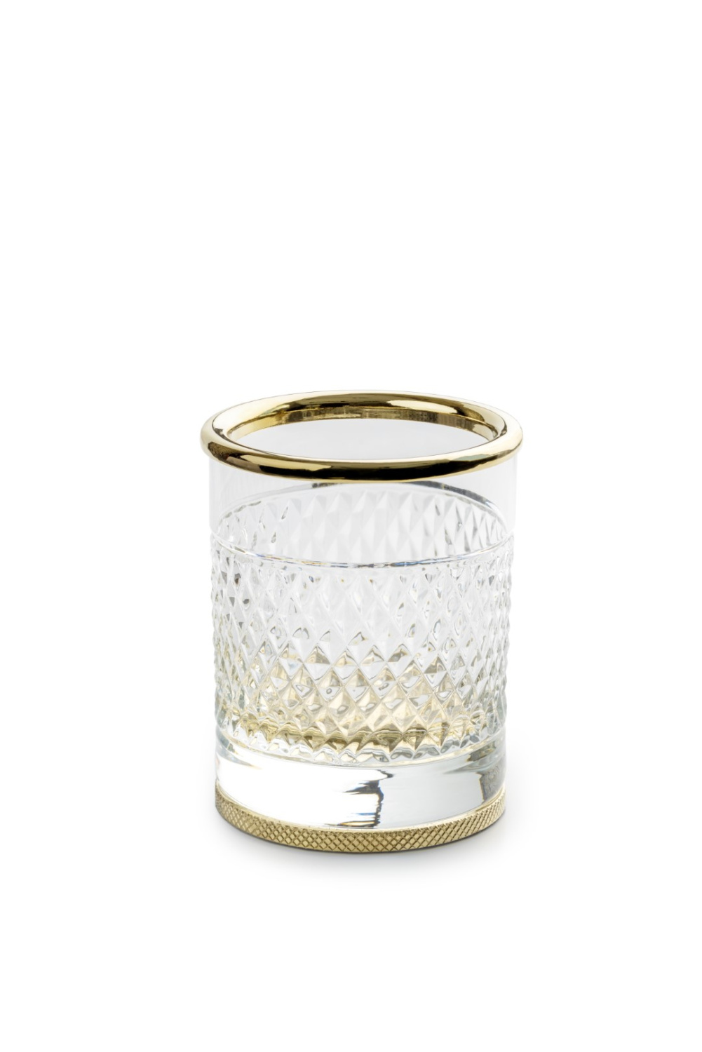 Стакан для зубных щеток настольный Boheme Aura золото 10252-G