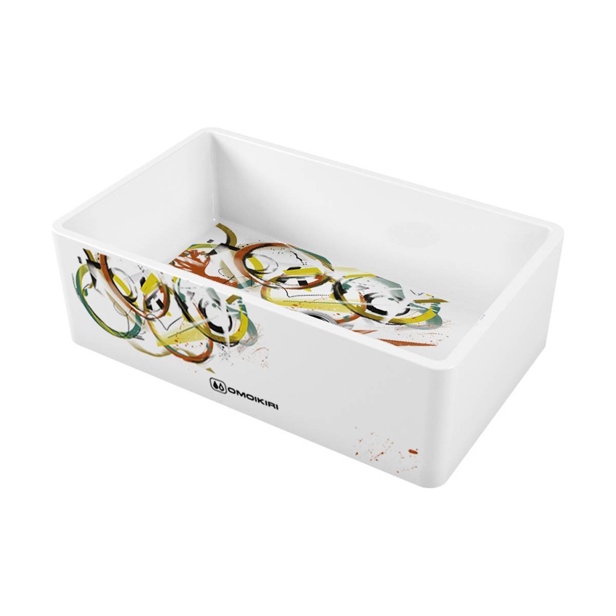 Кухонная мойка Omoikiri Mikura 76-Tokyo 3 Natceramic 76x46 см белая 4993174