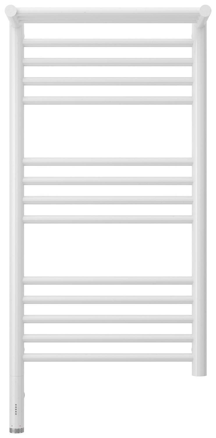 Полотенцесушитель электрический Сунержа Богема 3.0 с 1 полкой 432x924 мм левый белый 12-5806-8040