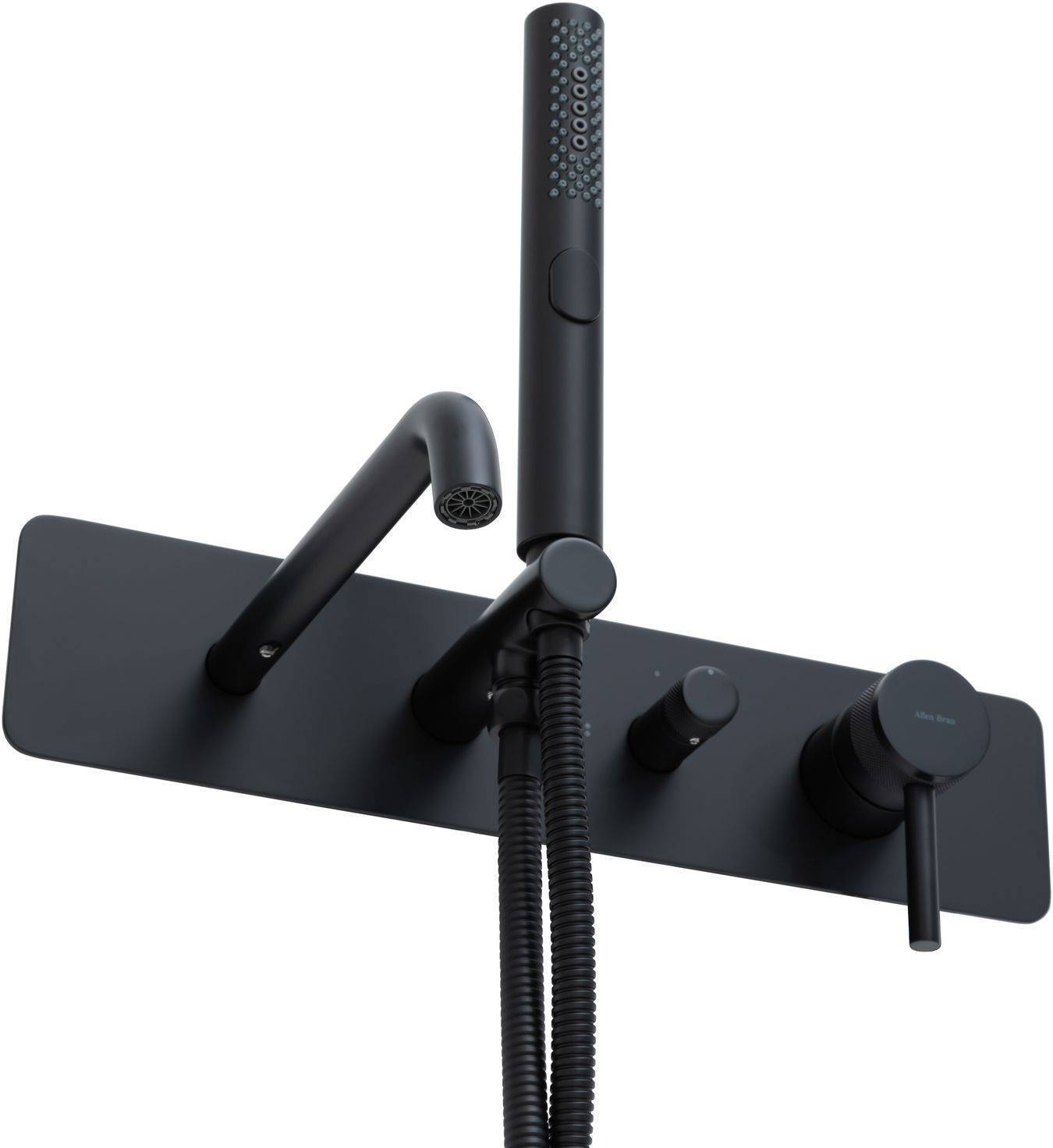 Смеситель для ванны Allen Brau Priority с внутренней частью черный 5.31A05-31