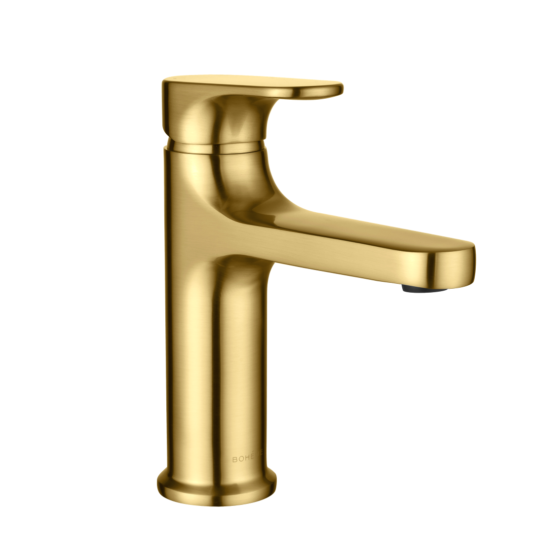 Смеситель для раковины Boheme Spectre матовое золото 451-MG