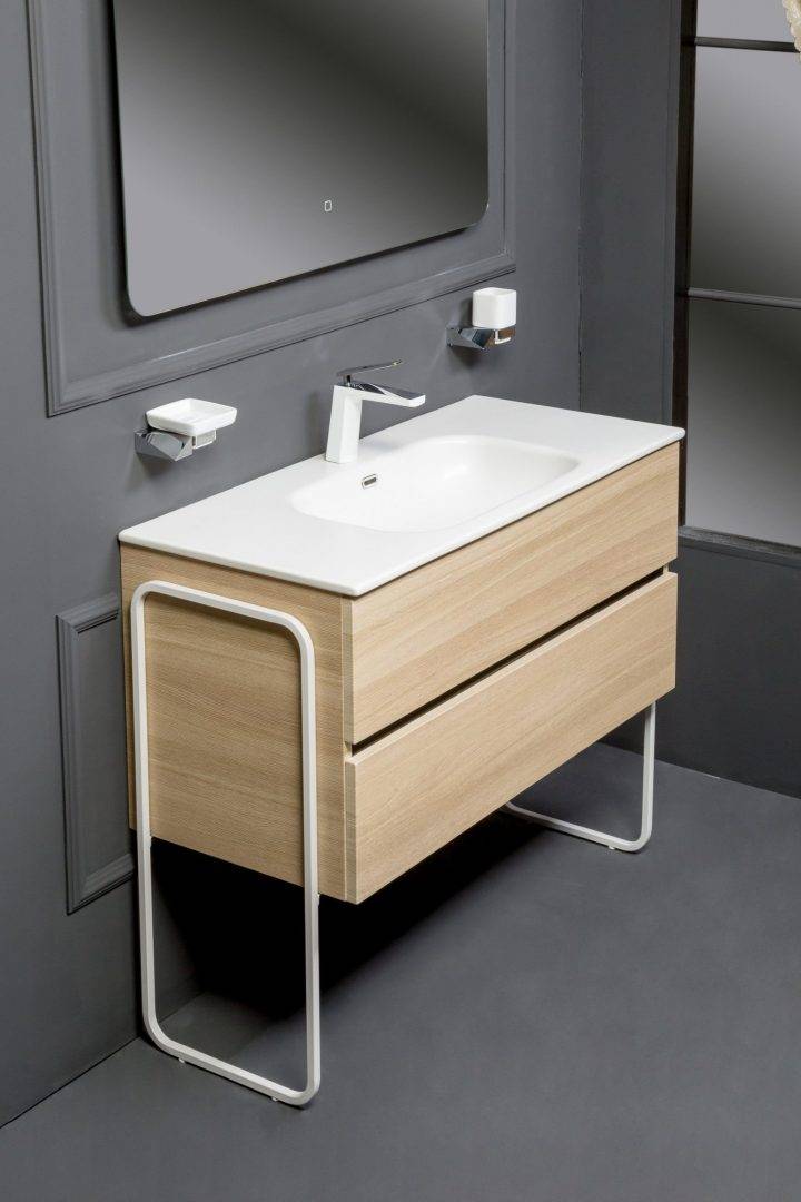 Тумба подвесная Armadi Art Vallessi 80х46х53 см светлое дерево 837-080-L