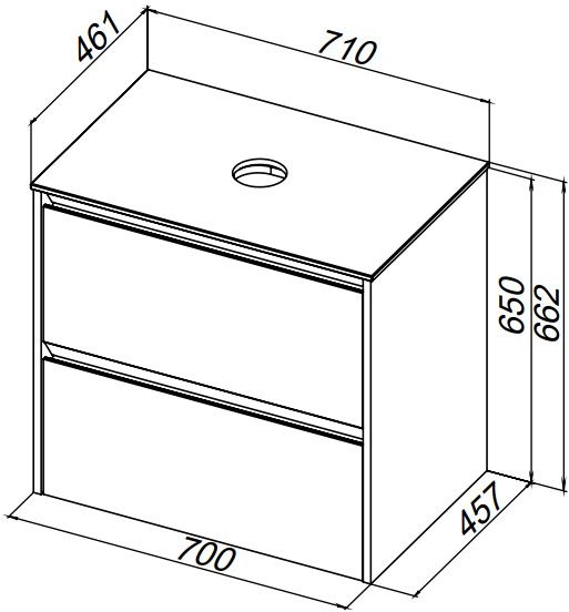 Тумба под раковину Allen Brau Activity 70x46x66,2 см папирус/олива 1.34011.PWM