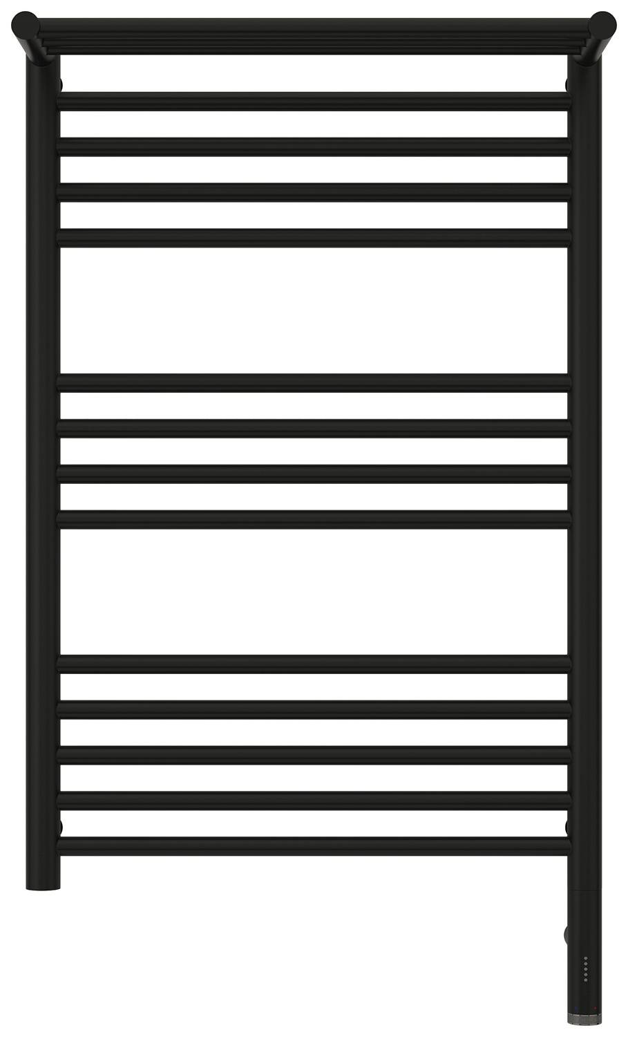 Полотенцесушитель электрический Сунержа Богема 3.0 с 1 полкой 532x924 мм правый матовый черный 31-5807-8050