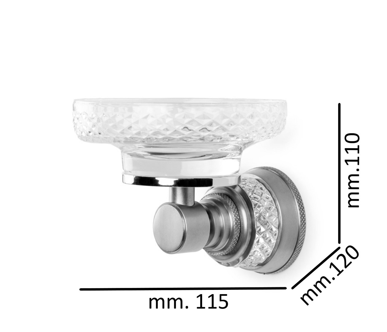Мыльница настенная Boheme Aura золото 10243-G
