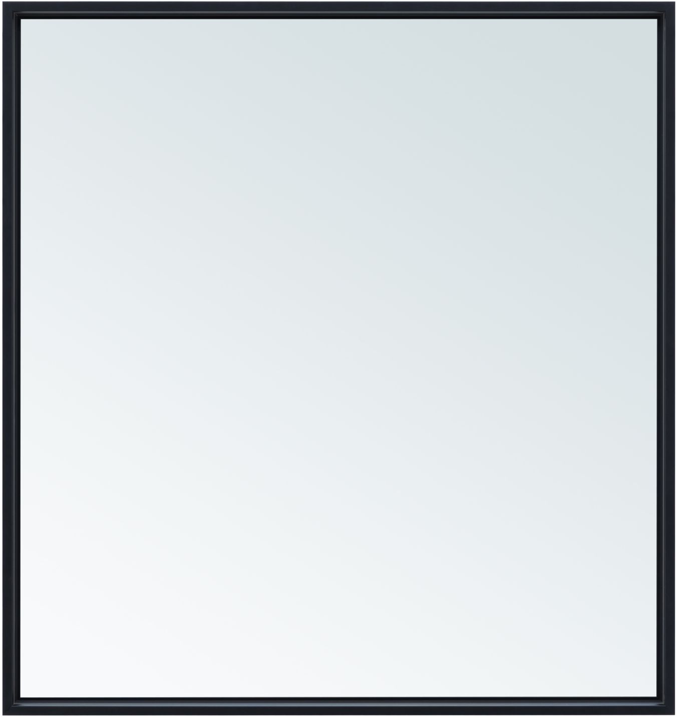 Зеркало подвесное Allen Brau Liberty 80x85 см с подсветкой черный 1.330014.BB