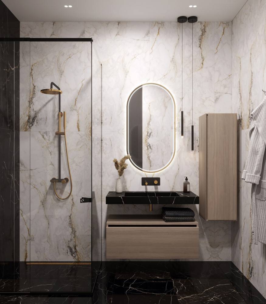 Раковина мебельная Armadi Art Flat 101х45.2х8 см прямоугольная nero 859-100-NM