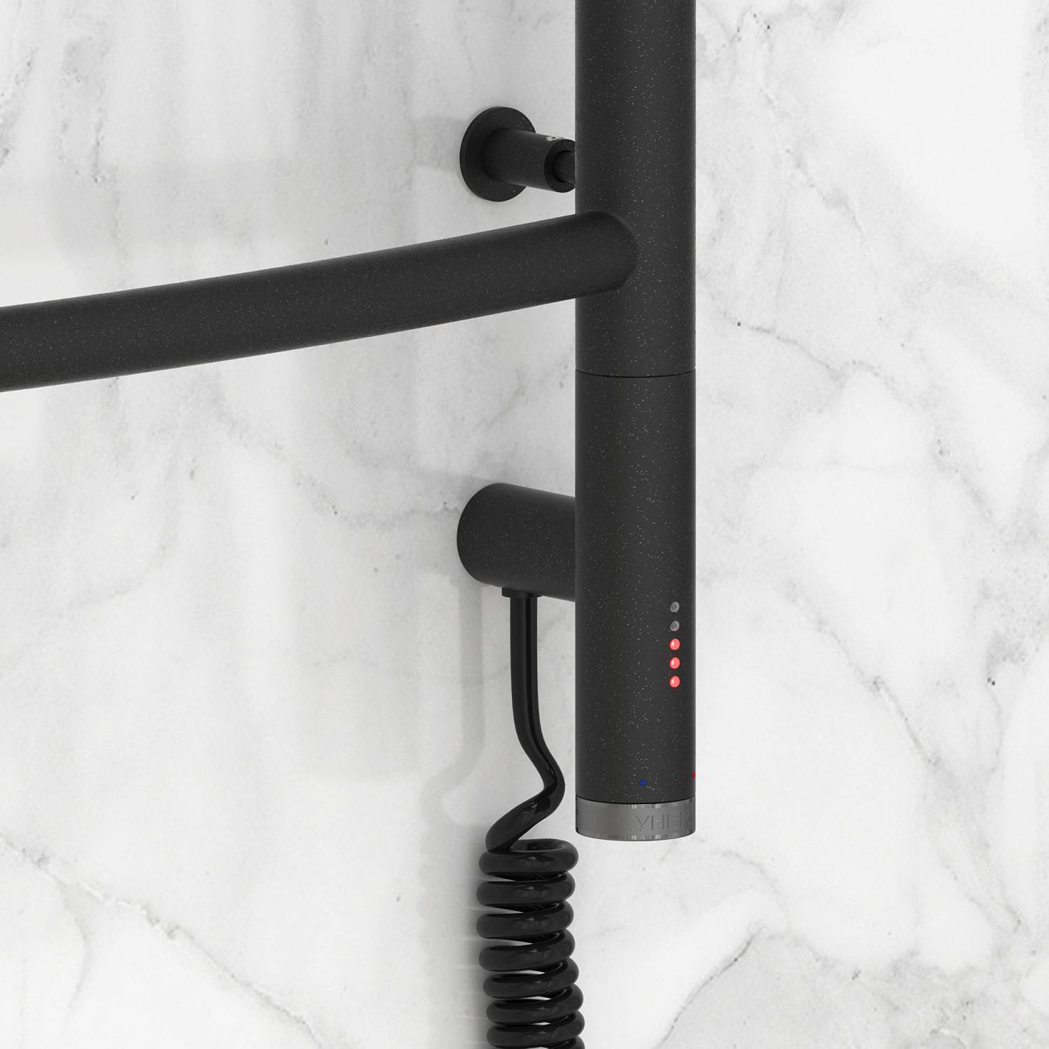 Полотенцесушитель электрический Сунержа Галант 3.0 432x724 мм правый тёмный титан муар 15-5801-6040