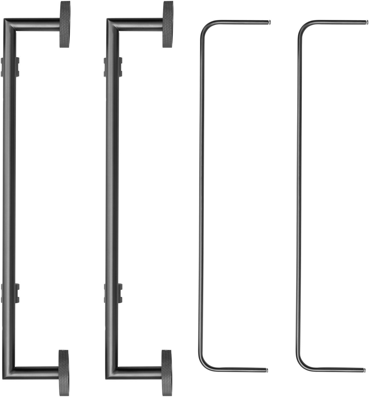 Полка стеклянная подвесная Allen Brau Priority 41.77x13.8x40.8 см графит браш 6.31015-MG