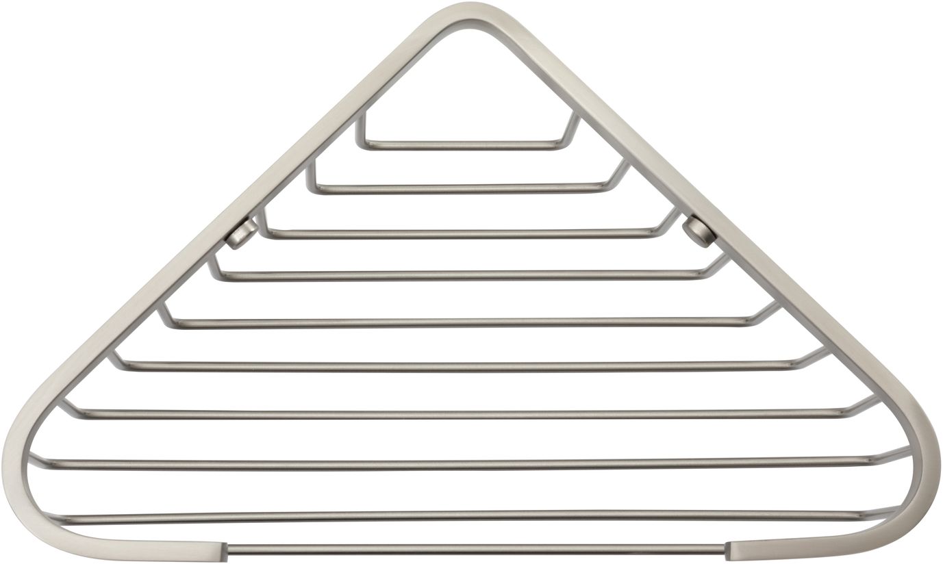 Мыльница угловая Allen Brau Priority 26x16.7x6 см никель браш 6.31A16-BN