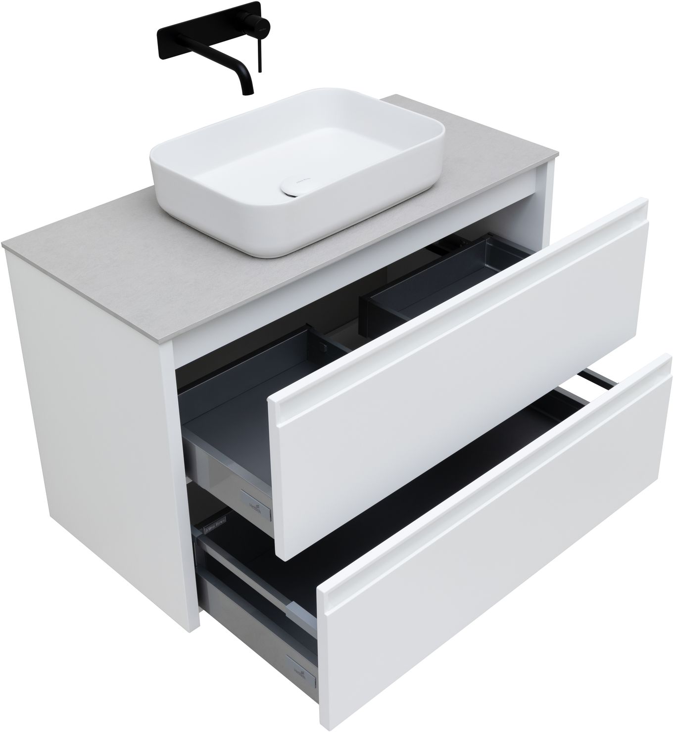 Тумба под раковину Allen Brau Fantasy 100x46x62 см белая 1.11003.WM