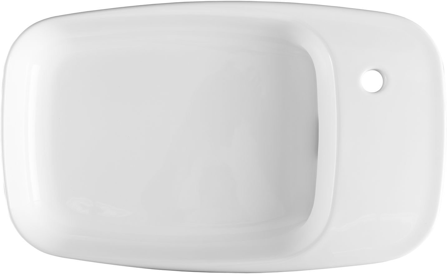 Раковина-чаша Allen Brau Liberty 70x42.6x13.5 см с 1 отверстием белая 4.32012.20