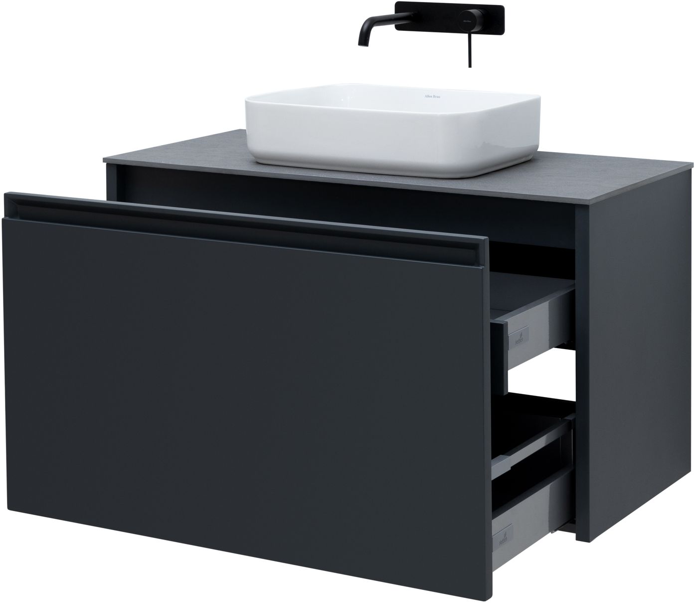 Тумба под раковину Allen Brau Fantasy 100x46x56.8 см антрацит 1.11004.AM