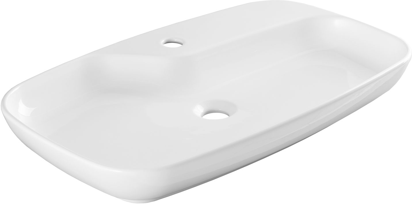 Раковина-чаша Allen Brau Liberty 70x43x9 см с 1 отверстием белая 4.32011.20