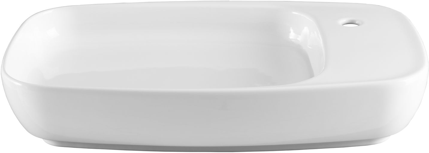 Раковина-чаша Allen Brau Liberty 70x42.6x13.5 см с 1 отверстием белая 4.32012.20