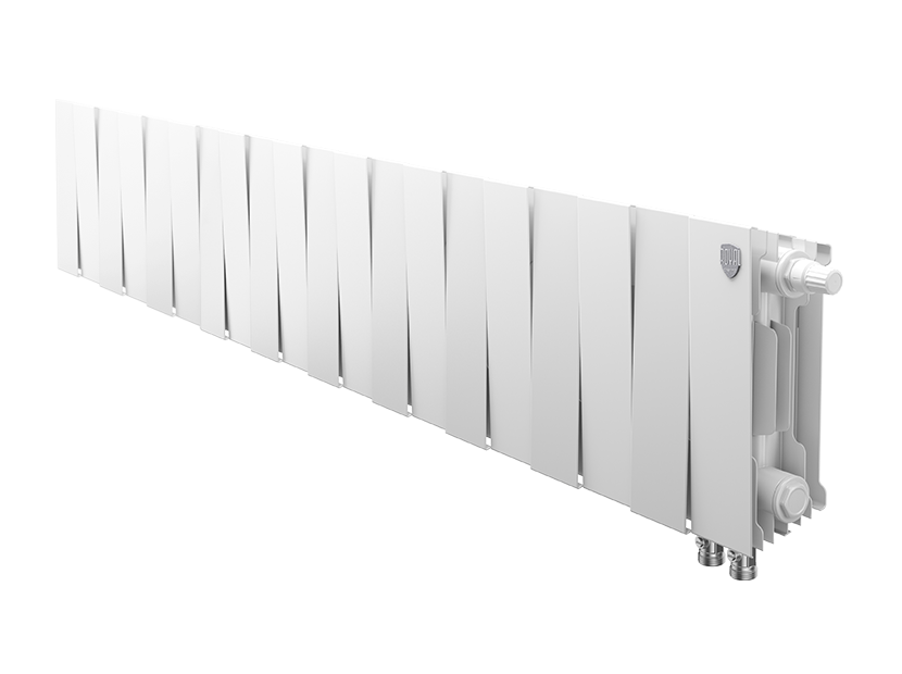 Радиатор биметаллический Royal Thermo PianoForte 200 Bianco Traffico 20 секций нижнее подключение НС-1345997 RAL 9016