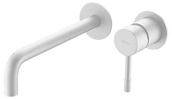 Смеситель для раковины встраиваемый Boheme Uno белый матовый 465-MW