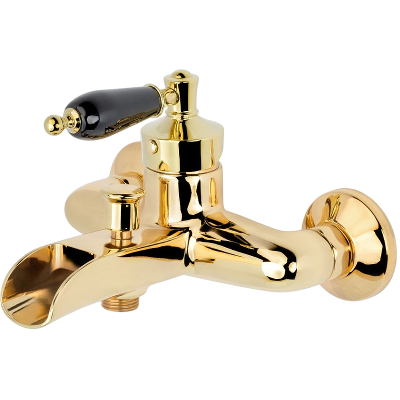 Смеситель для ванны Boheme Vogue с каскадным изливом золото 213-BLC