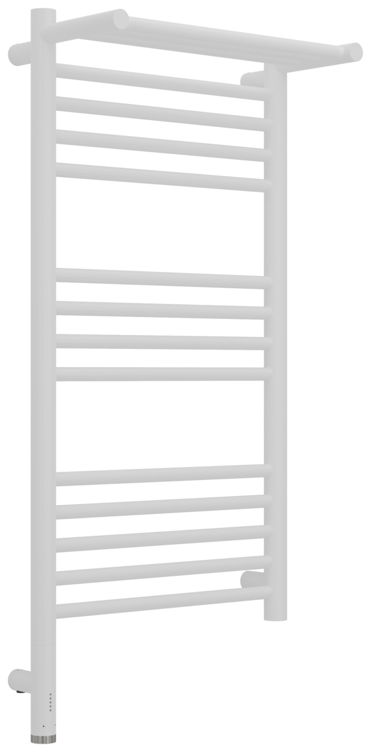 Полотенцесушитель электрический Сунержа Богема 3.1 с 1 полкой 400x800 мм левый белый матовый 30-6006-8040