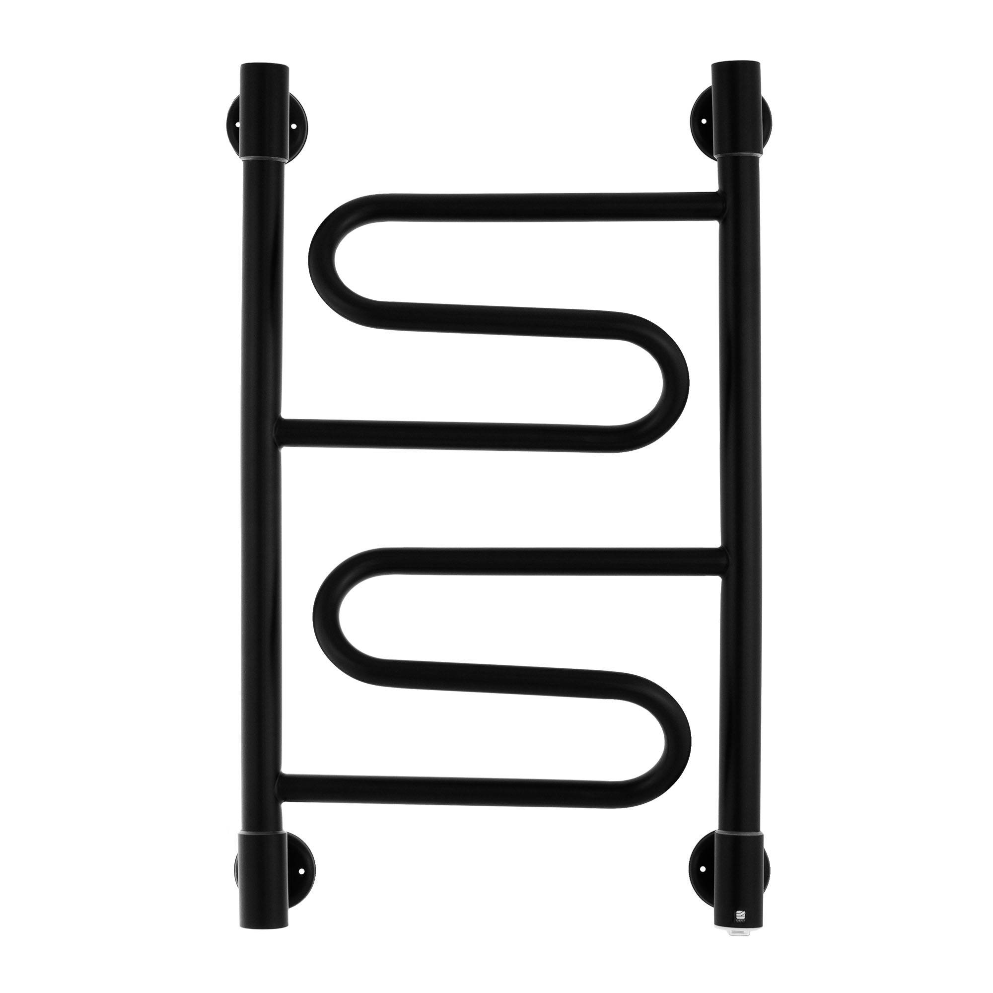 Полотенцесушитель электрический Energy Bravo2 650x400 мм черный матовый EETRBRAVO26540R905M RAL 9005