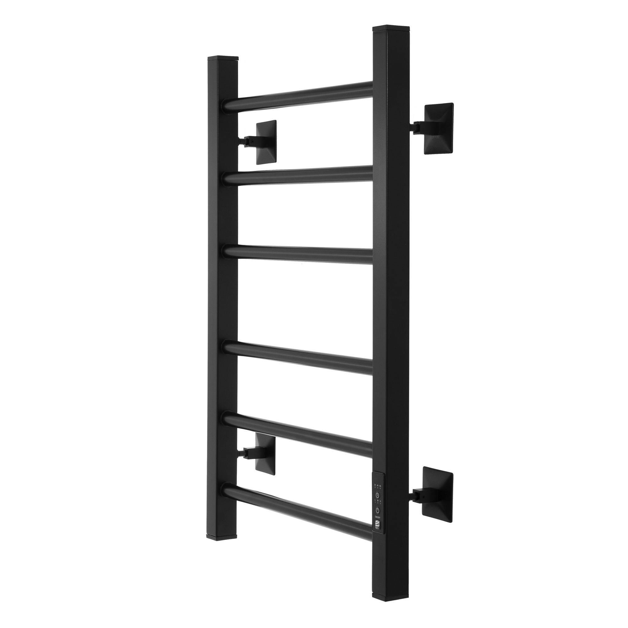 Полотенцесушитель электрический Energy Relo 600x400 мм с таймером черный матовый RAL 9005 EETR0RELO06040R905M