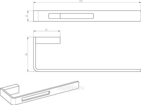 Держатель для туалетной бумаги Boheme Q матовый никель 10945-NB
