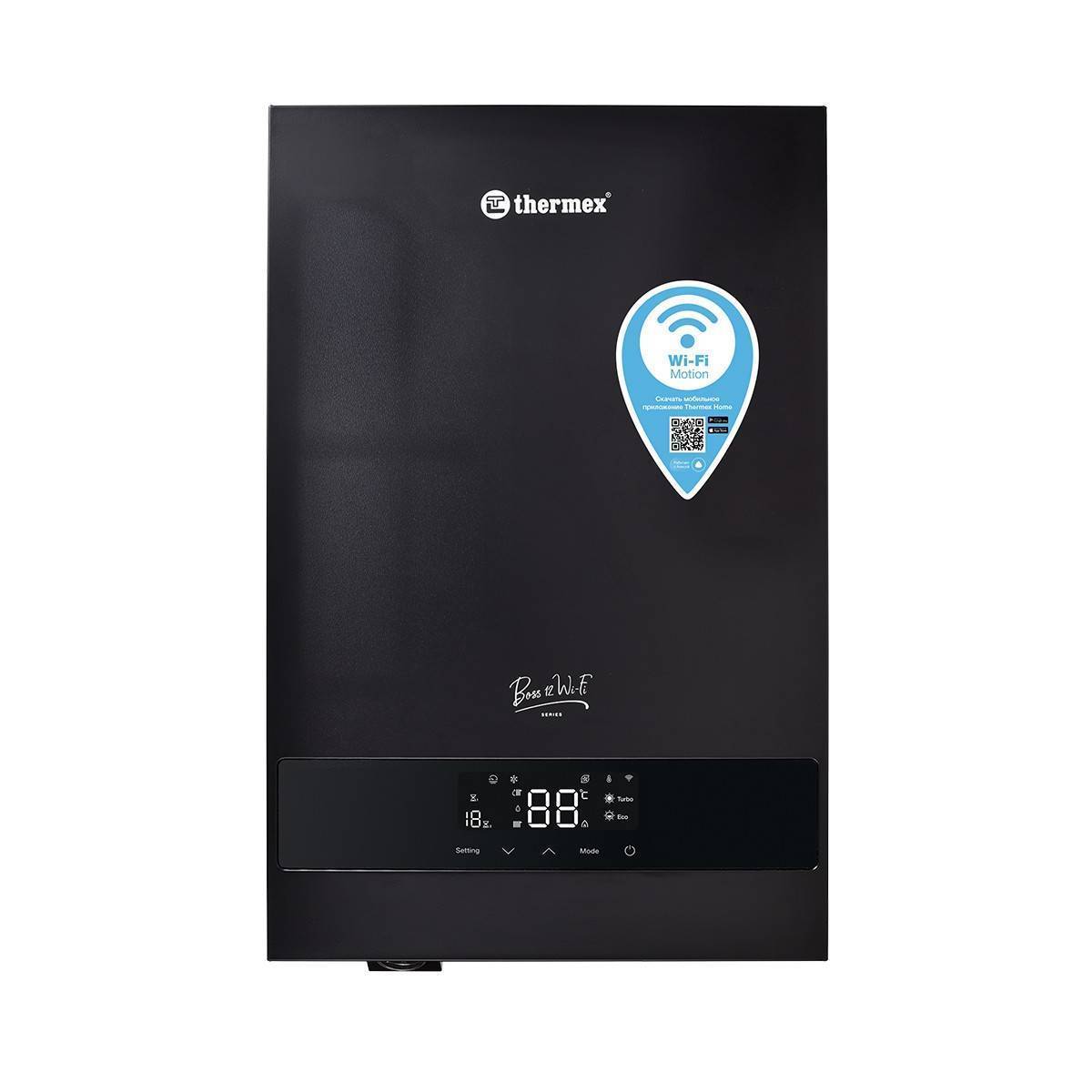 Электрический котел Thermex Boss 12 Wi-Fi Black
