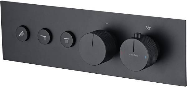 Смеситель для ванны Allen Brau Liberty с внутренней частью черный 5.33003-31