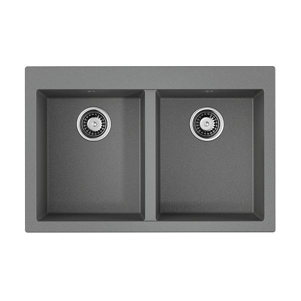 Кухонная мойка Omoikiri Bosen 80-2-GR Tetogranit 80x53 см leningrad grey 4993569