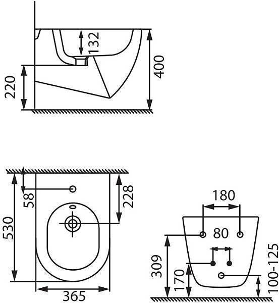 Биде подвесное Allen Brau Reality белый 4.32008.20