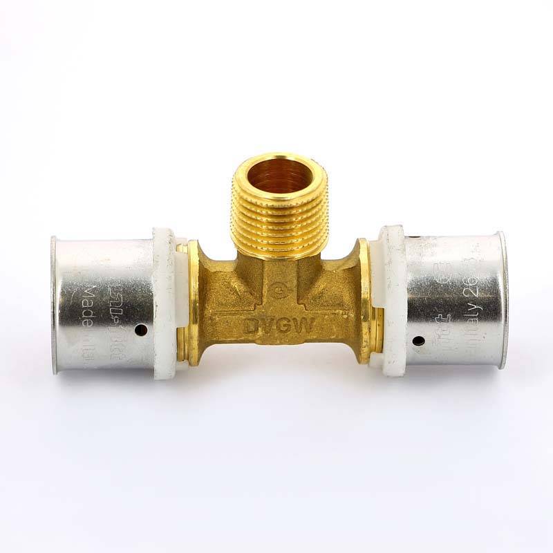 Тройник пресс с наружной резьбой Uni-Fitt 26х1/2х26 708G8280